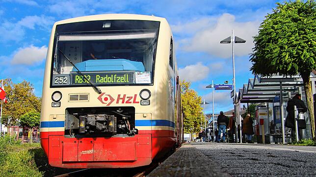 Ein Seehäsle-Triebwagen im Bahnhof von Stockach. Diese Fahrzeuge werden hier nur noch bis Mitte Dezember zu sehen sein.