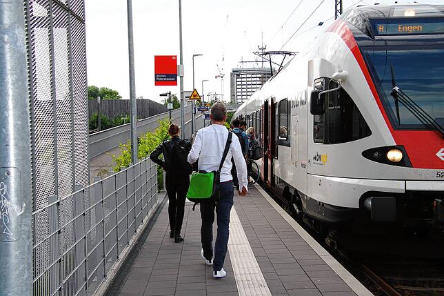 Seehas beim Bahnhof Petershausen in Konstanz.