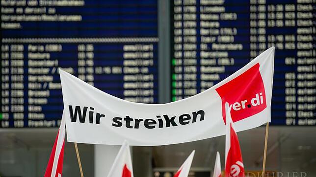 Bild : Warnstreiks an deutschen Flughäfen: Swiss streicht alle Flüge Zürich-München