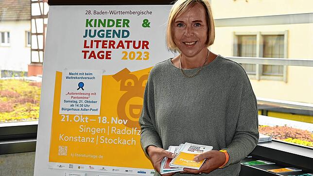 Die Stockacher Büchereileiterin Gabriele Gietz freut sich auf die Literaturtage mit vielen Veranstaltungen in Stockach.