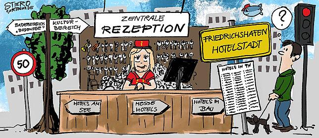 Bild 36: Die Karikatur der Woche: Wie weit weg ist noch zu nah dran?