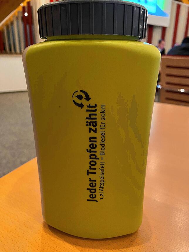 So sehen die Sammelbehälter aus.