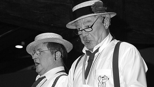 (Archivbild) Unvergessene Spötter: Karl-Bernhard Ruppaner (links) und Wolfgang Rolle (rechts).