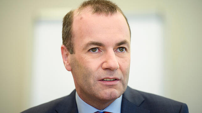 Manfred Weber (CSU), damals Spitzenkandidat der Europäischen Volkspartei für das Amt des EU-Kommissionspräsidenten, spricht während ...