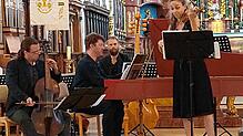 Konzert im Münster: Il Gusto Barocco mit der Geigerin Eva Saladin. Foto: Aloisia Zell