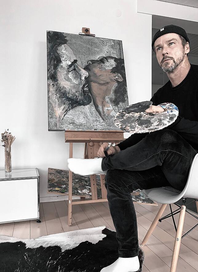 Ralph Schulz hat noch viel vor, das Malen nennt er mittlerweile sein zweites Standbein. Bild: blueforest Design.Medien