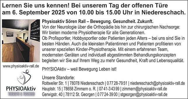 Bild 5: Neueröffnung Physioaktiv Rall, Niedereschach: Bestmögliche Betreuung in modernen Räumen