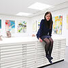 Die künstlerische Leiterin der Freien Kunstakademie und Kuratorin der Ausstellung "Bilder 17", Renata Jaworska, in der Fähnle-Galerie ...