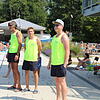 Schwimmmeister Nicola Ambrosini, Stefan Reinke, Auszubildender zum Fachangestellten für Bäderbetriebe, und Christan Helbig (von links), ...