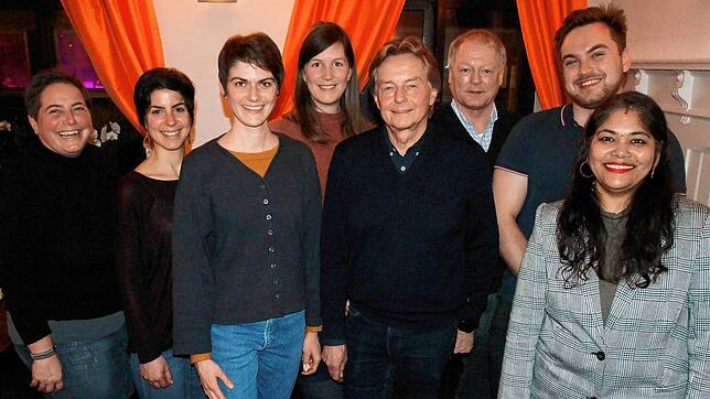 Die acht Spitzenkandidaten der Freien Grünen Liste sind (von links): Daniela Löchle, Selma Anton, Mona Kramer, Julia Walter, Siegfried ...