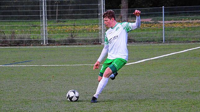 Aaron Mößner von der DJK Donaueschingen schoss in der Partie gegen den SV Linx beide Tore.