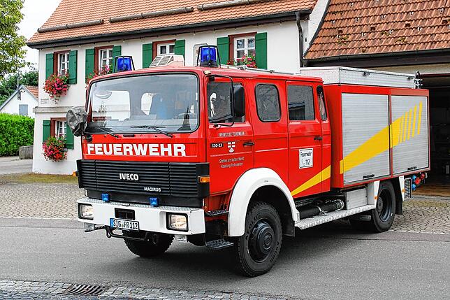 Das aktuelle Einsatzfahrzeug der Abteilung Frohnstetten, ein LF16, Baujahr 1991, soll laut Feuerwehrbedarfsplan im Jahr 2028 ersetzt ...