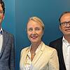 Direktor Raphaël Tschanz, Präsidentin Birgit Hakenjos und Hauptgeschäftsführer Thomas Albiez treffen sich zu Gesprächen in Zürich. Bild: ...