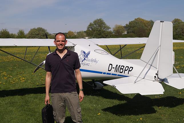 Peter Magulski, Sprecher der Initiative für den Erhalt des Flugplatzes.