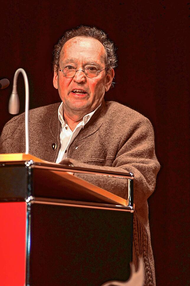 Johannes Probst bleibt in seiner Dankesrede bescheiden.