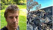 Anatol Eisele lebt seit 30 Jahren auf Maui (Hawaii). Nach den verheerenden Bränden ist von seinem Fischrestaurant nur noch eine Ruine übrig.