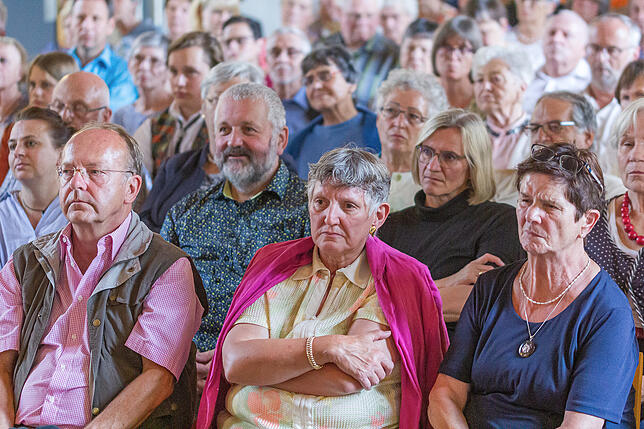 Rund 150&nbsp;Zuhörer verfolgten am Sonntag das in den Martinssaal verlegte Serenadenkonzert des Posaunenchors Meßkirch.