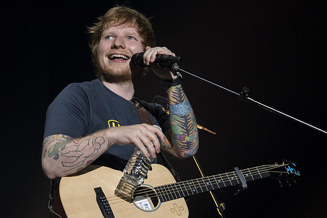 Musiker Ed Sheeran in Zürich.
