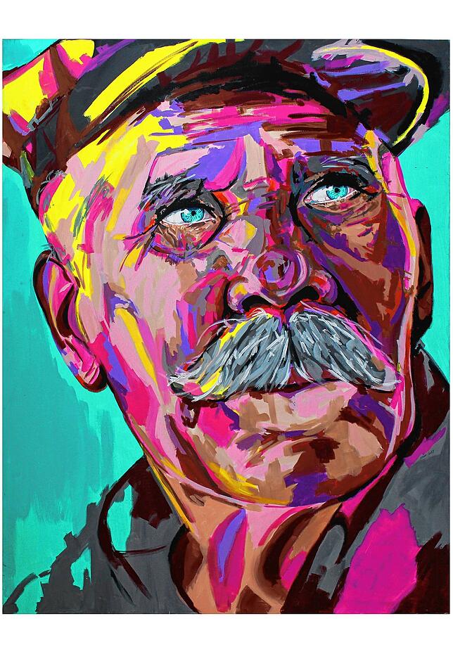 Wie die Acrylmalerei von Serap Öney aus Ankara zeigt die Ausstellung im Kunsthaus &bdquo;Schwarzer Adler&ldquo; Stühlingen die ...