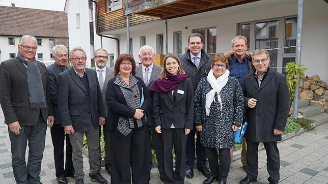 Beim Besuch von Staatssekretärin Bärbl Mielich wurde die Tagesstruktur des Behindertenheims Haus Lebensheimat vorgestellt. Bild: Gerold ...