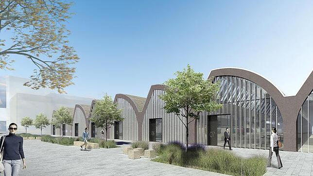 Ein Entwurf für die Shedhalle. Sie steht unter Denkmalschutz, soll künftig öffentlich zugänglich und flexibel nutzbar sein. Entwurf: i+R