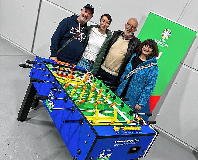 Ein internationales Team: Manuel Barrachina aus Frankfurt, Eva Anziano aus Krakau in Polen, Markus Birkenberger aus Villingen und Tanja ...