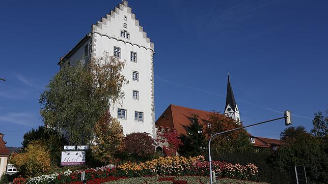 Das Wahrzeichen der Stadt: Das Bischofsschloss.