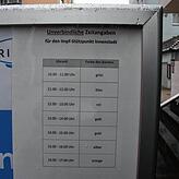 Für jedes Zeitfenster gibt es ein Bändel in einer anderen Farbe.