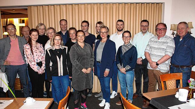 SPD-Bewerber für den Gemeinderat (von links): Dominik Schwab, Joachim Kramer, Isabel Dürhammer, Birgit Deppermann, Anuschka ...