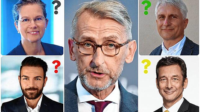 Wer sich Armin Schusters Direktmandat? Neben Diana Stöcker (CDU, links oben), Gerhard Zickenheiner (Grüne, rechts oben), Takis Mehmet ...