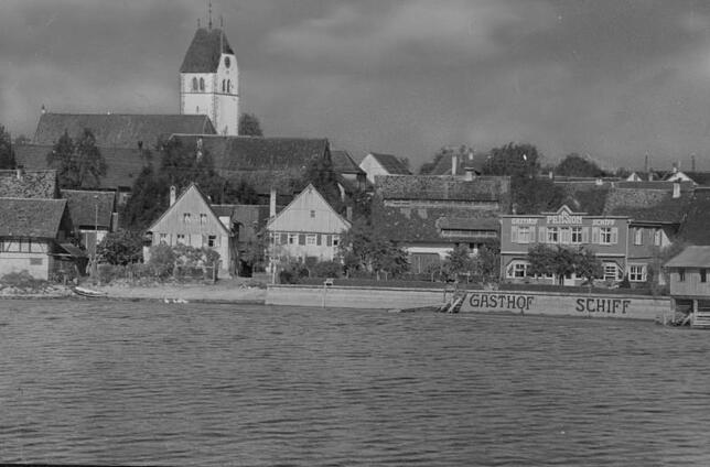 Das Immenstaader Ufer vor der Seestraße West im Jahr 1938.