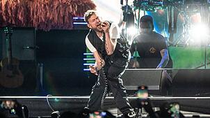 Hinter der Comic-Band Gorillaz verbergen sich der Blur-Sänger Damon Albarn und andere Künstler. (Archivbild)