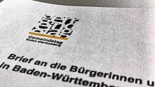 In einem Brandbrief wendet sich der Gemeindetag Baden-Württemberg an die Bürgerinnen und Bürger des Landes. Hier zu sehen: der Briefkopf ...
