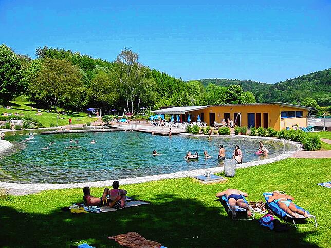 Freizeit: Die Naturbadeseeanlage in Eggingen wurde im Jahr 2001 eingeweiht. Sie ist bei der Egginger Bevölkerung wie auch bei vielen ...
