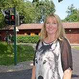 Sylvia Dworak bietet den Verkehrsübungsplatz der Verkehrsschule Kindern als Ort für Geburtstagsfeiern an.