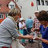 Am Gumpp-Brunnen konnte jeder vom köstlichen Bräunlinger Wasser kosten. Bild Christina Rademacher