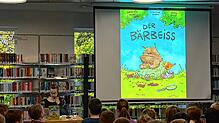 Josephine Mark, Co-Autorin und Illustratorin der beliebten Kinderbuch- und Comicfigur „Der Bärbeiß“ war zu Gast in er Mediathek. Foto: ...