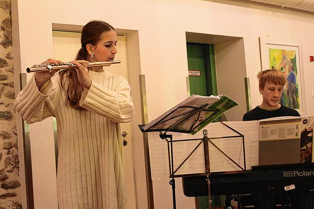 Die jungen Künstler: Katharina und Johannes Baba.