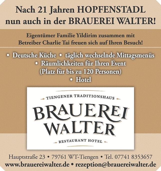 Bild 2: Brauerei Walter Tiengen: Traditionshaus unter neuer Führung