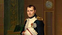 Napoleon Bonaparte in einer Darstellung von Jacques-Louis David (1812): Hätte er geahnt, was er mit seinem Staatengebilde langfristig ...