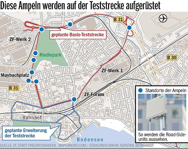 Bild 3: Alle Fakten zur Teststrecke für autonomes Fahren in Friedrichshafen
