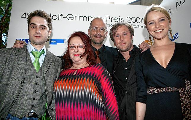 2004 ging es mit &bdquo;Stromberg&ldquo; los, dieses Bild entstand 2006: Oliver Wnuk (von links), Martina Eitner-Acheampong, Christoph ...