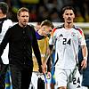 Bundestrainer Julian Nagelsmann (links) und Robin Koch, der als Wackler gilt.