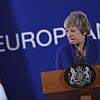 Theresa May gibt nach dem EU-Gipfel in Brüssel eine Pressekonferenz. Großbritannien bekommt für den Brexit mehr Zeit - bis zum 31. Oktober.