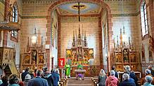 In neuem Glanz erstrahlt nach eineinhalb Jahren Renovierung die Rohrbacher Pfarrkirche St. Johann. Fotos: Stefan Heimpel