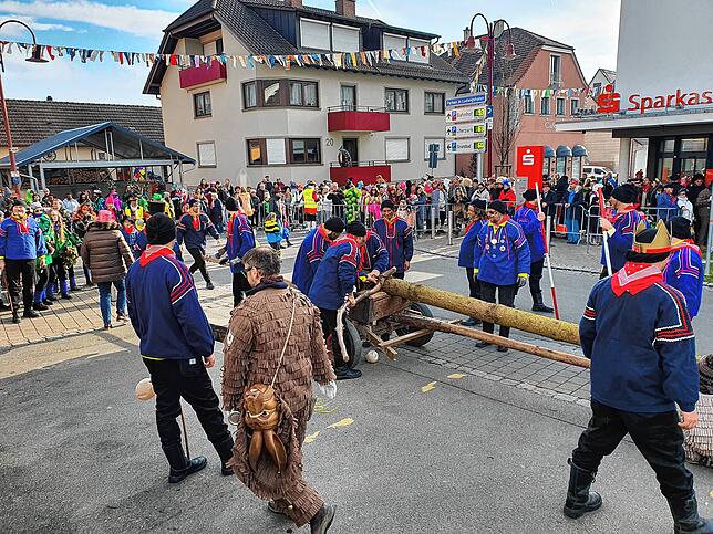Bild 4: Bilder vom Umzug und Narrenbaumstellen in Ludwigshafen bei der Krone