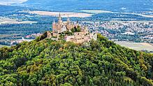 Blick auf die mittelalterliche Burg Hohenzollern