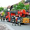 Die Todtmooser Feuerwehr sucht Verstärkung. Im Bild ein Einsatz mit der Drehleiter in der Todtmooser Hauptstraße.
