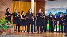 Philosophische Vokalkunst erlebte das Publikum beim Konzert des vierstimmigen Pro-Vocal-Chors in Höchenschwand. Foto: Stefan Pichler