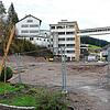 Das King-Gebäude ist abgerissen. Hier im Gütenbacher Ortskern entsteht das neue Gemeindezentrum.